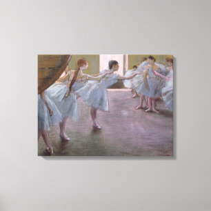 Lienzo Edgar Degas   Bailarinas en ensayo, 1875-1877