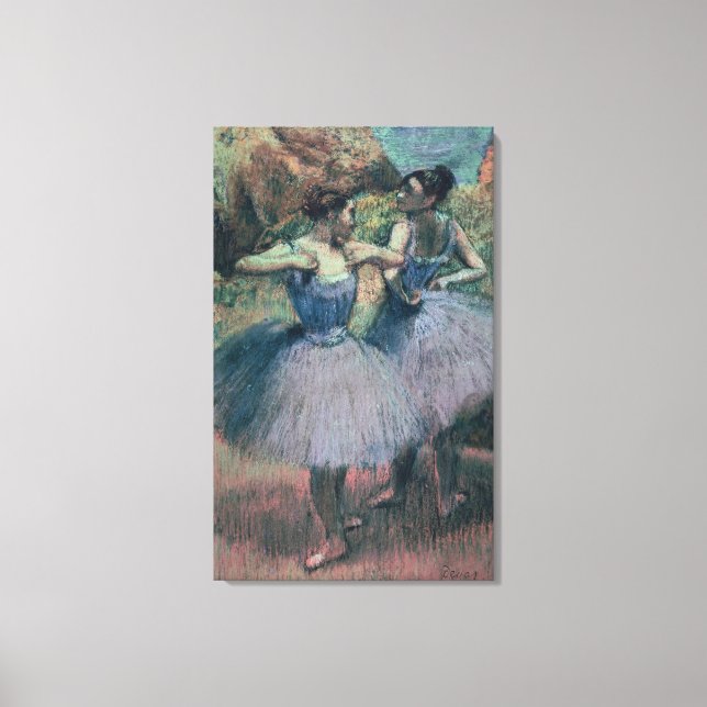 Lienzo Edgar Degas | Bailarinas en Violeta (Anverso)