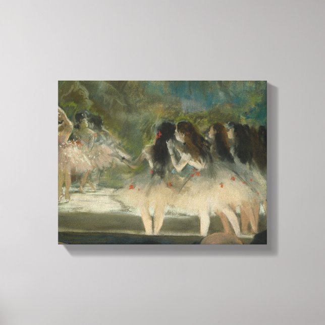 Lienzo Edgar Degas - Ballet en la ópera de París (Anverso)