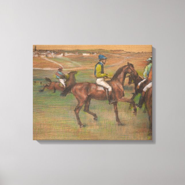 Lienzo Edgar Degas - Caballos de Raza (Anverso)
