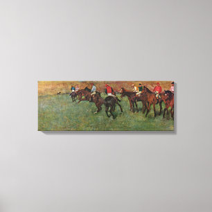 Lienzo Edgar Degas - carrera de caballos antes del