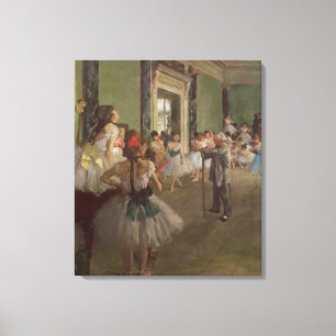 Lienzo Edgar Degas  Clase Dancing, c.1873-76