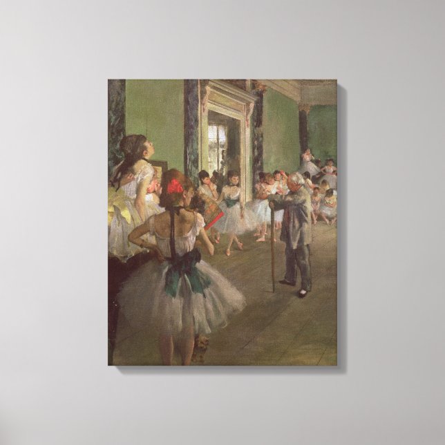 Lienzo Edgar Degas | Clase Danzante, c.1873-76 (Anverso)