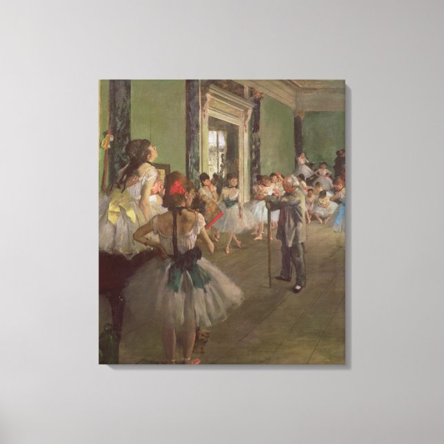 Lienzo Edgar Degas | Clase Danzante, c.1873-76 (Anverso)