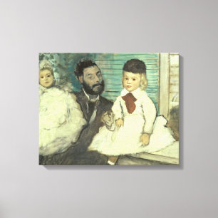 Lienzo Edgar Degas   Comte Le Pic y sus hijos