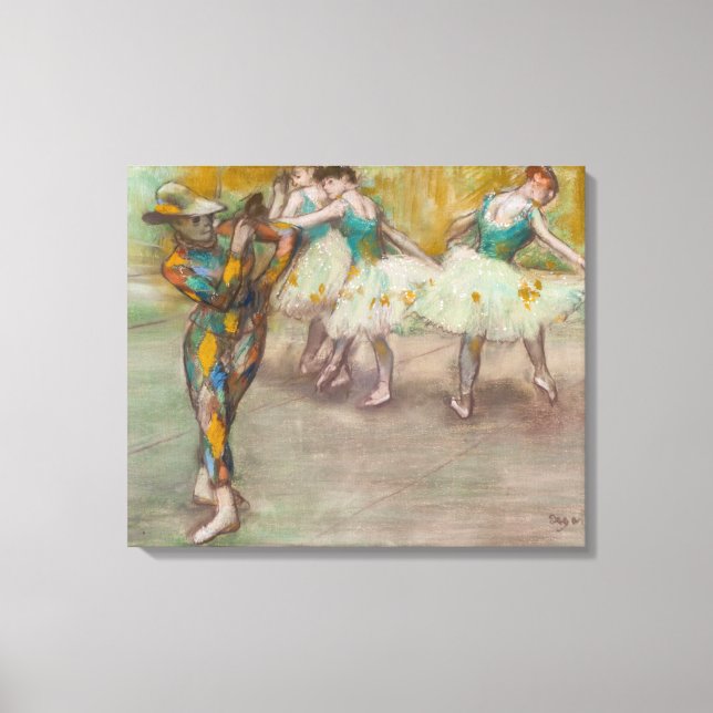 Lienzo Edgar Degas - Danza del Arlequín (Anverso)