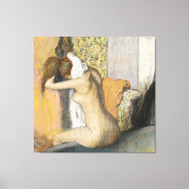 Lienzo Edgar Degas | Después del baño, la mujer se seca e (Anverso)