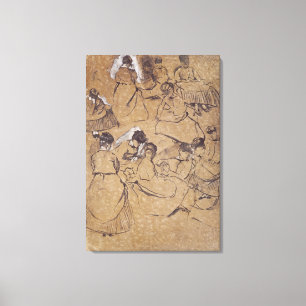 Lienzo Edgar Degas   Doce estudios de mujeres disfrazadas