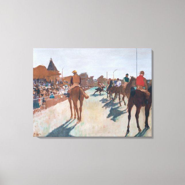 Lienzo Edgar Degas - El Desfile (Anverso)