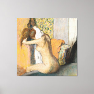 Lienzo Edgar Degas el   después del baño, cuello de