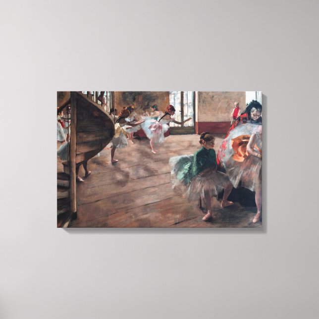 Lienzo Edgar Degas - El Ensayo (Anverso)