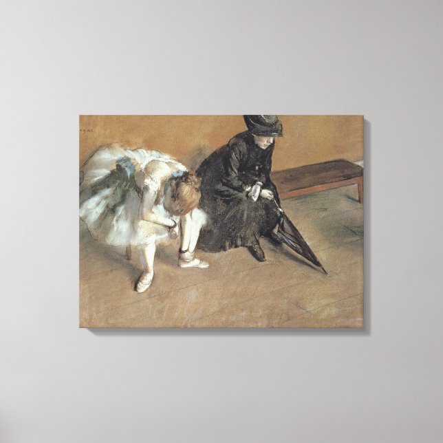 Lienzo Edgar Degas | En espera, c.1882 (Anverso)
