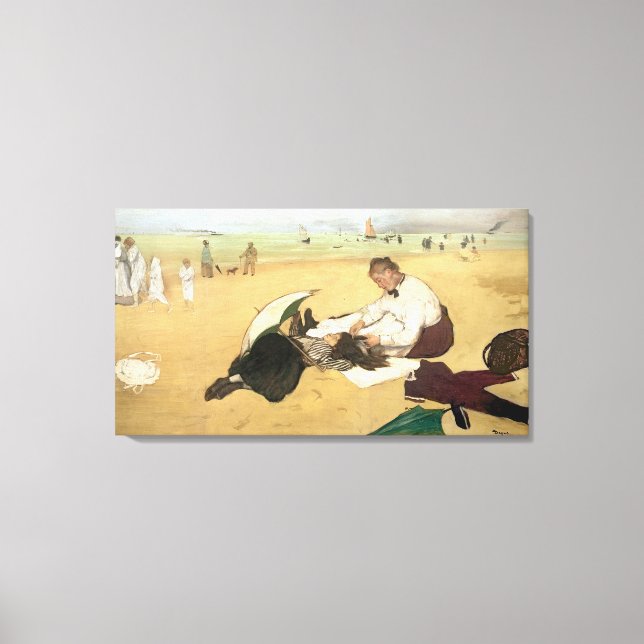 Lienzo Edgar Degas | Escenario de playa (Anverso)
