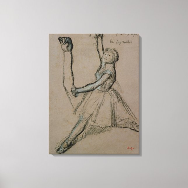 Lienzo Edgar Degas | Estudio de una bailarina (Anverso)