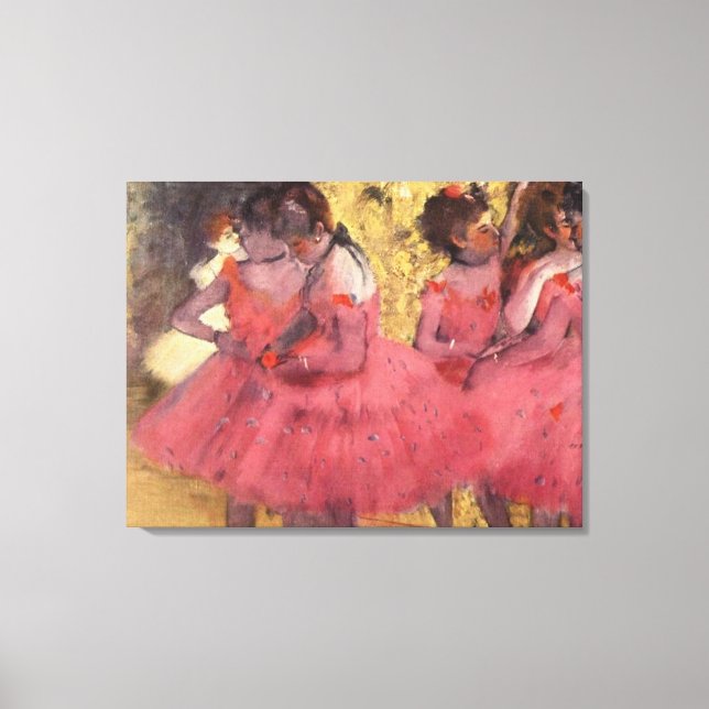 Lienzo Edgar Degas, La Bailarina Rosa (Anverso)