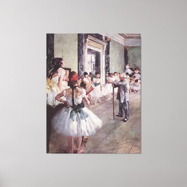 Lienzo Edgar Degas La Clase De Baile (Anverso)