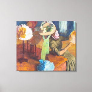 Lienzo Edgar Degas - La tienda de sombreros