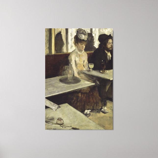 Lienzo Edgar Degas L'Absinthe (Anverso)