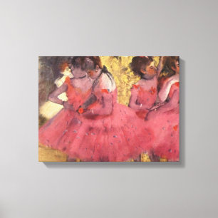 Lienzo Edgar Degas Las Bailarinas Rosadas