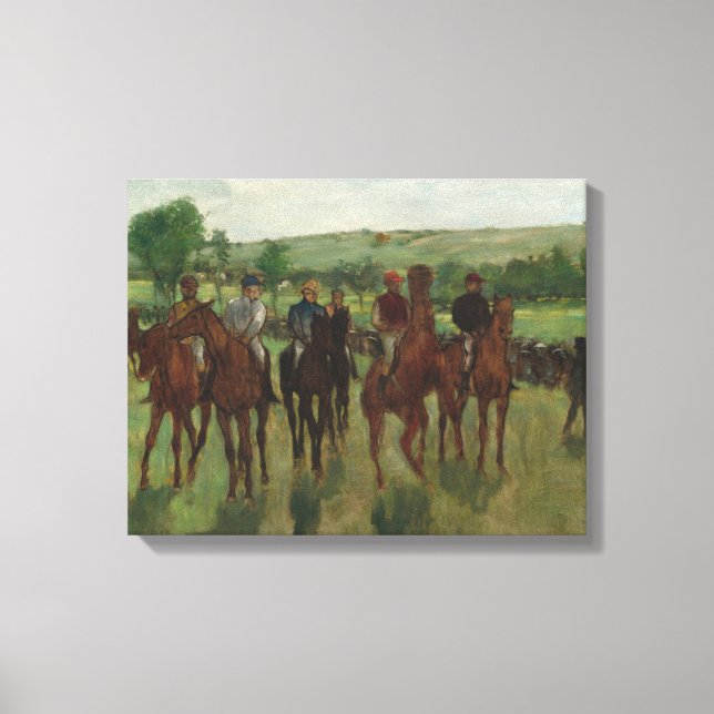 Lienzo Edgar Degas | Los jinetes (Anverso)