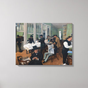 Lienzo Edgar Degas - Oficina de algodón en Nueva Orleans