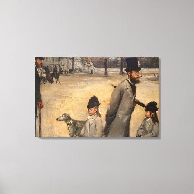 Lienzo Edgar Degas | Plaza de la Concordia, 1875 (Anverso)