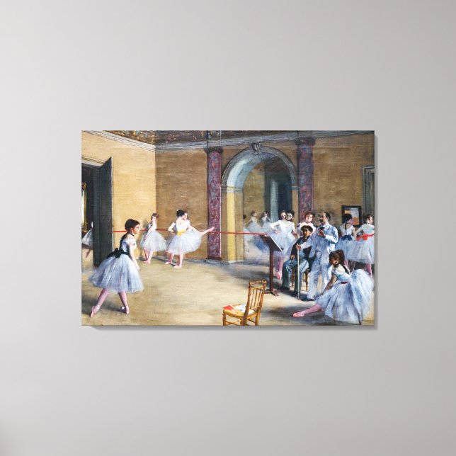 Lienzo Edgar Degas - Salón de baile, Ópera rue Le Peletie (Anverso)