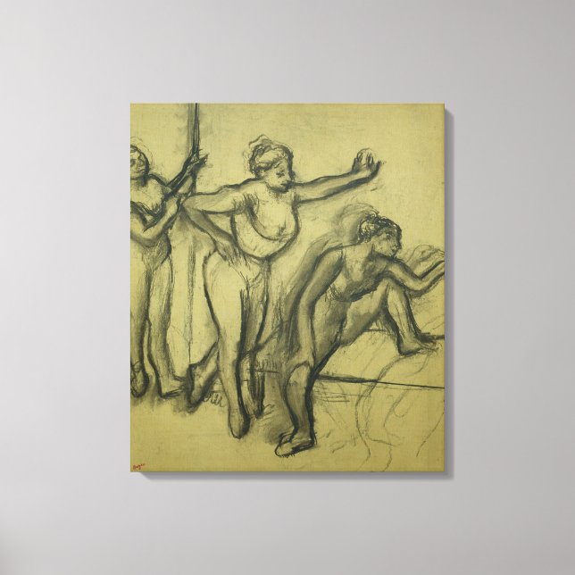 Lienzo Edgar Degas | Tres bailarinas, c.1900 (Anverso)