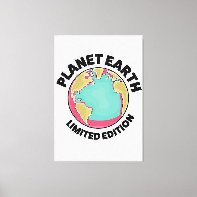 Lienzo Edición limitada de Planet Earth (Anverso)