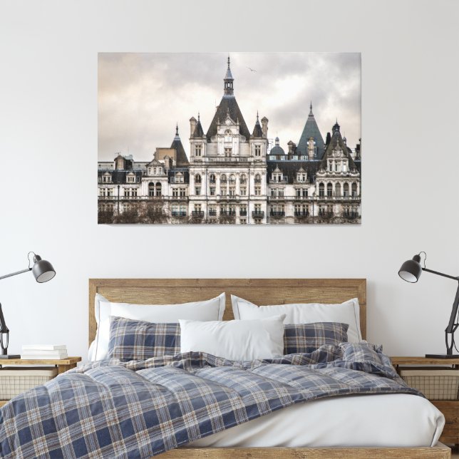 Lienzo Edificio blanco en Londres (Insitu(Dormitorio))