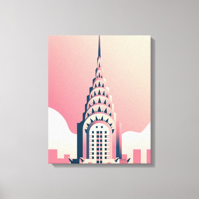 Lienzo Edificio Chrysler (Anverso)