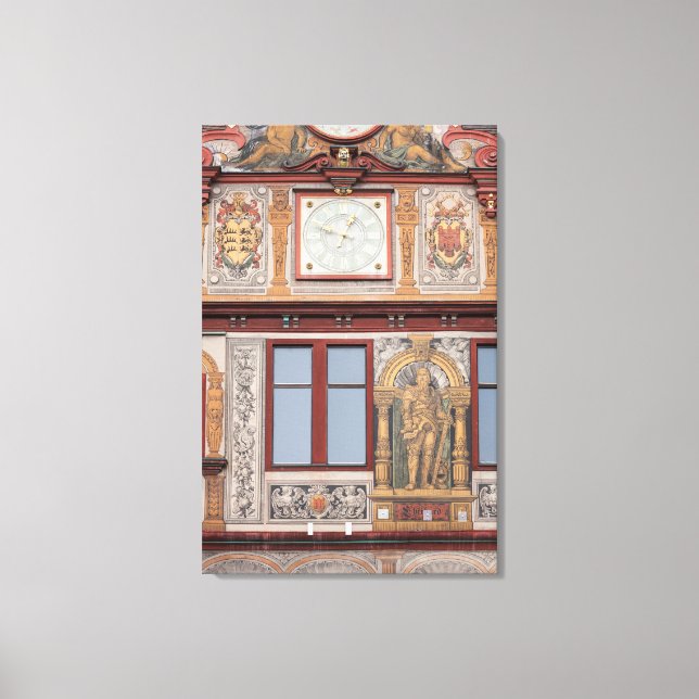 Lienzo Edificio de la Ciudad Vieja Frescos (Anverso)