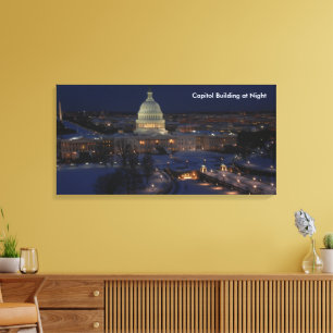 Lienzo Edificio del Capitolio de los Estados Unidos por l