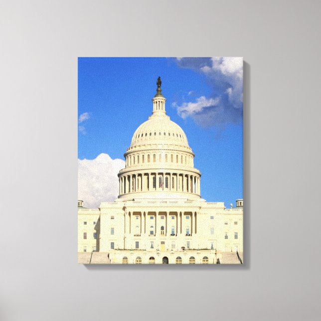 Lienzo Edificio del Capitolio de los Estados Unidos, Wash (Anverso)