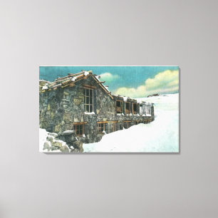 Lienzo Edificio del museo de Ridge del rastro del paso de