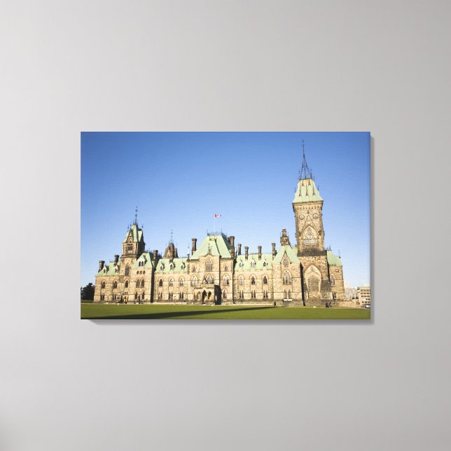 Lienzo Edificio del Parlamento en Ottawa, Ontario, Canadá (Anverso)
