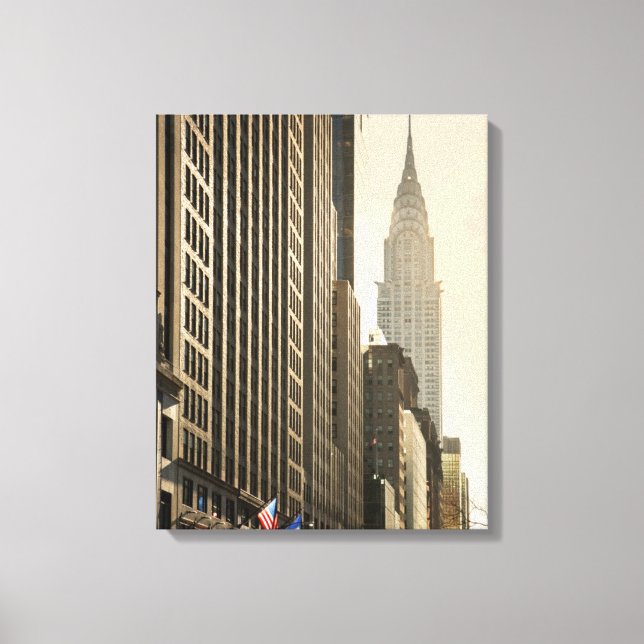 Lienzo Edificio New York, E 42 St y Chrysler (Anverso)