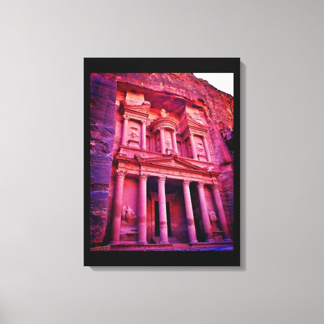 Lienzo Edificio Petra Treasury (Anverso)