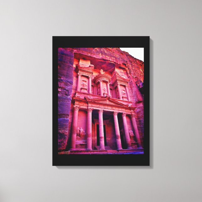 Lienzo Edificio Petra Treasury (Anverso)