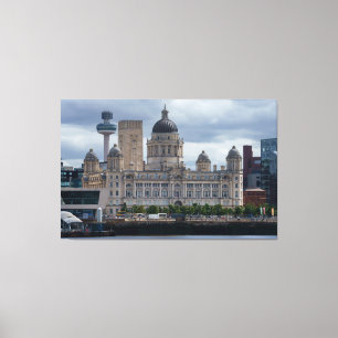 Lienzo Edificio Puerto de Liverpool