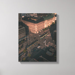 Lienzo edificios de ciudades de fotografía aérea