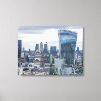 Edificios de la ciudad de Londres vistas a la impr