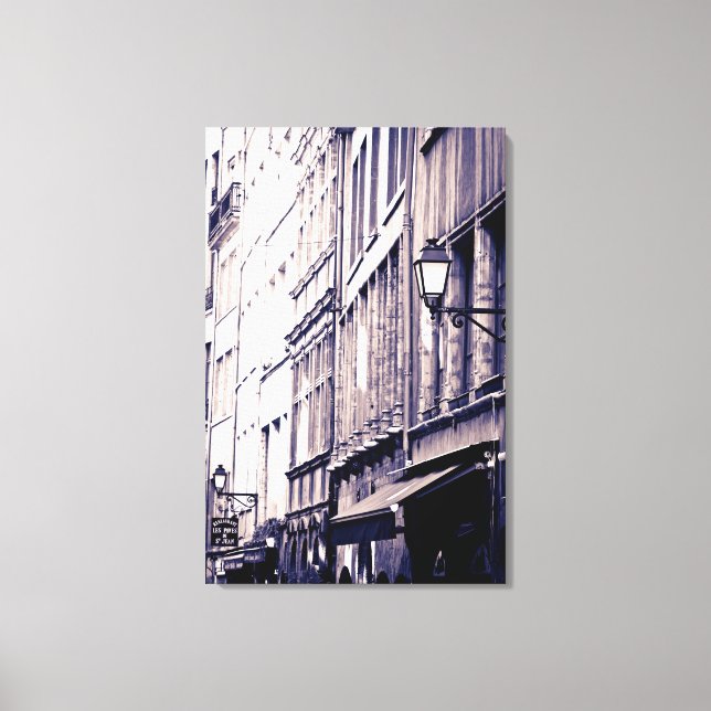 Lienzo Edificios del casco antiguo, Francia (Anverso)