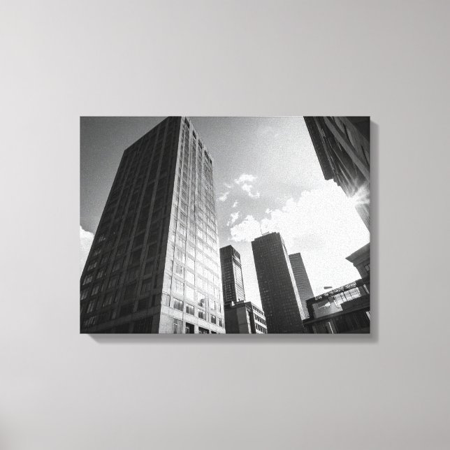 Lienzo Edificios en B&W (Anverso)