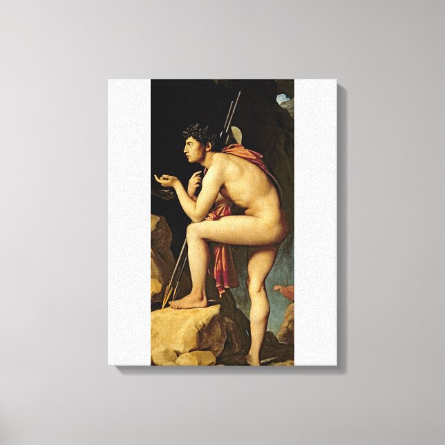Lienzo Edipo y la Esfinge, 1808 (Anverso)
