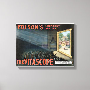 Lienzo Edison el poster restaurado del vintage de