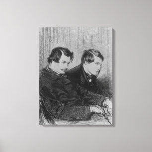 Lienzo Edmond de Goncourt y Julio de Goncourt