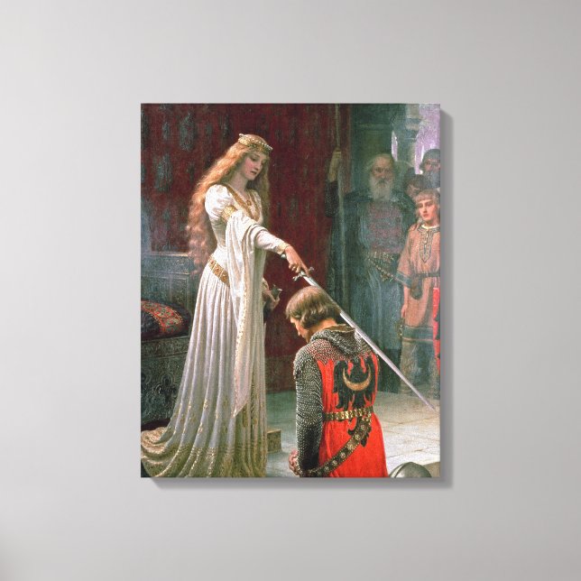 Lienzo Edmund Blair Leighton Accolade (Anverso)