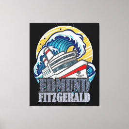 Lienzo Edmund Fitzgerald | Tributo al Barco Legendario