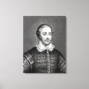 Lienzo Edmund Spenser, grabado por la lectura de Burnet